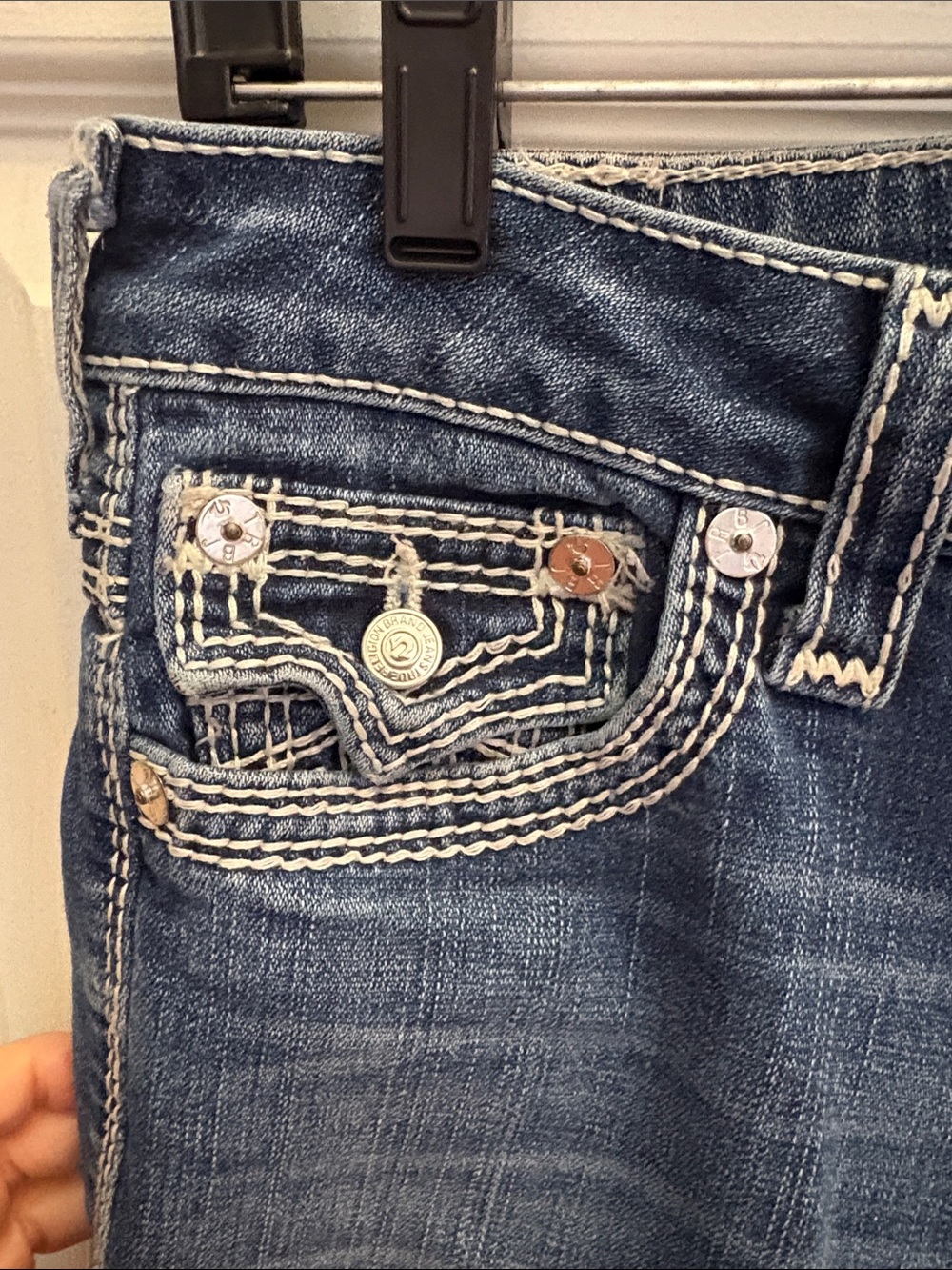 True Religion boot cut Jeans size 29 Becky Big QT good condition- cute!! - Picture 4 of 11
